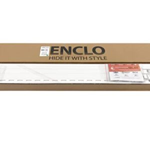 Enclo Privacy Screens ZP19068 Wilmington Vinyl No Dig Privacy Fence Screen Kit, 36in W x 48in H, White, 2 Panels