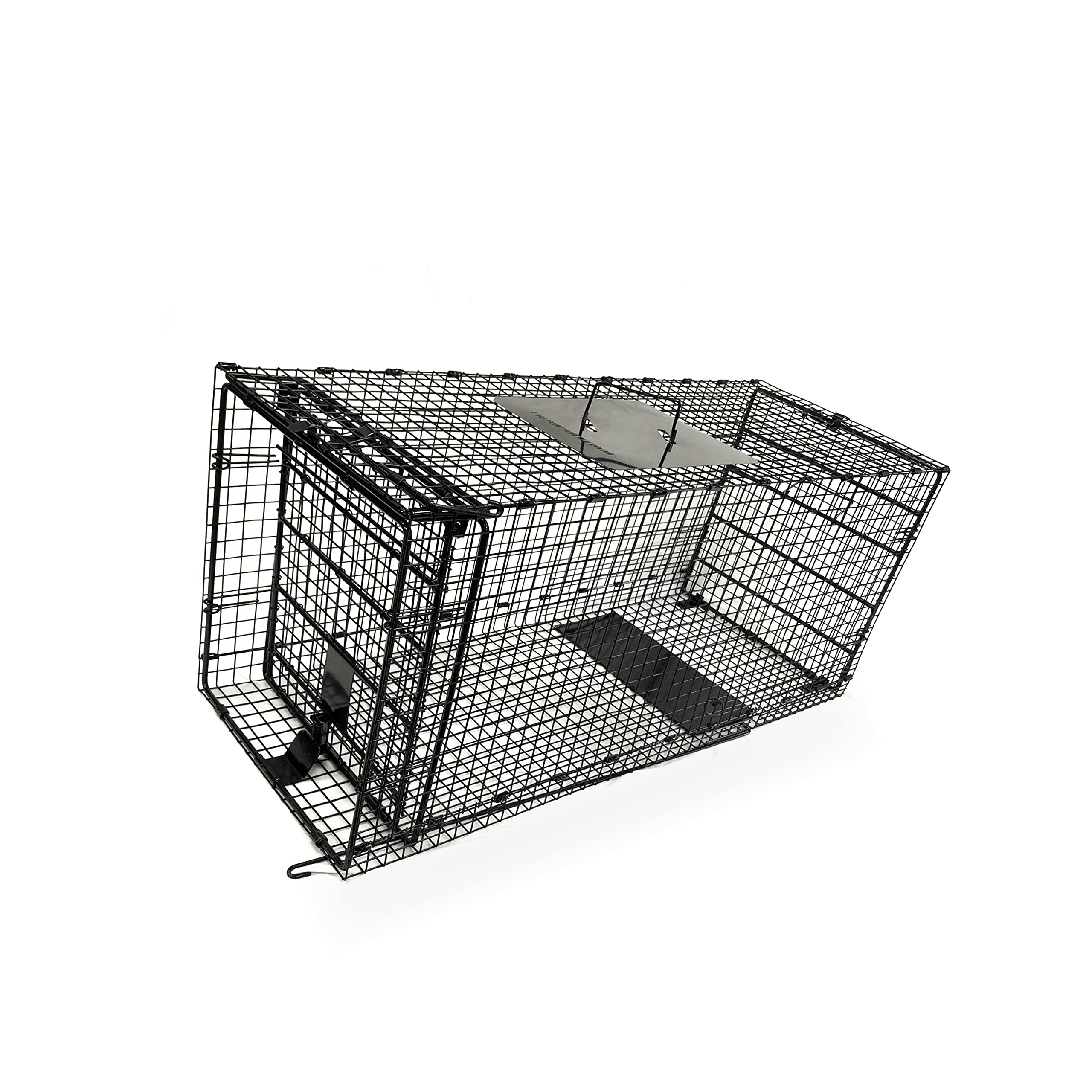 Humane Way Folding 42 Inch Live Humane Animal Trap - Safe Traps for All Animals - Dogs, Raccoons, Cats, Groundhogs, Opossums, Coyote, Bobcat - 42"x16"x18"