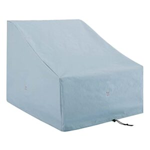 modway conway all-weather outdoor patio furniture cover for armless chair, grey