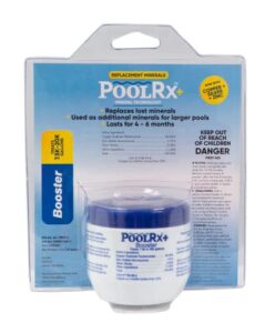 pool rx 332001 poolrx+ booster blue swimming pool algaecide, single unit