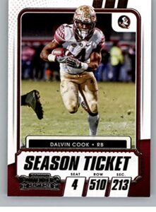 2021 panini contenders draft season ticket #49 dalvin cook florida state seminoles football trading card