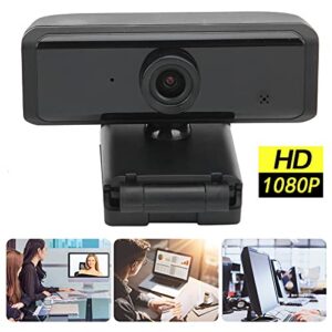 Computer Webcam 1920x1080P with Flexible Base Cover for Video Call Conference