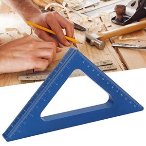 Metal Square, Rafter Square Ruler 45 Degree Aluminum Alloy Angle Ruler Metal Square Ruler for Measurement and Decoration Industry