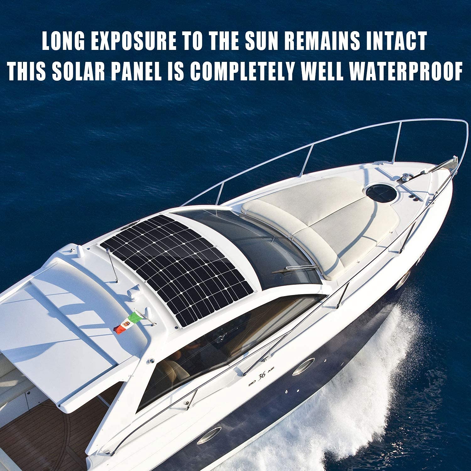 100 Watt Flexible Solar Panel Kit, wegoodsun 18 Volt Monocrystalline Semi-Flexible Bendable Mono Off-Grid Charger for RV, Yachts, Car, Trailers