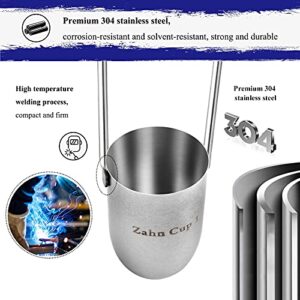 Zahn Cup Immersion Viscosity Cup, Dip Type Stainless Steel Viscometers for Test The Viscosity of Newtonian or Approximate Newtonian Liquid (NO.2)