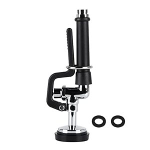 Pre-Rinse Spray Valve Head KOLLNIUN Industrial Commercial Kitchen Sink Sprayer Nozzle Replacement 1.42 GPM High Pressure Pre Rinse Spray Face for Restaurant Dishwasher, Chrome Finished-Black