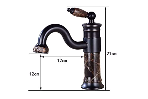 WHLMYH Sink Tap，Kitchen Bathroom Sink Tap，Bathroom Kitchen Leak Proof Faucet,Save Now Water,Ceramic Single Hole Valve Single Handle Bath