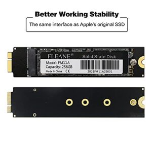 FLEANE 512GB FM11A 3D TLC SSD for MacBook Air 2010-2011 A1369 A1370 Capacity Upgrade, (OS Pre-Installed, DIY Tools) (512GB)