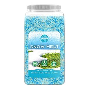 birch & meadow 12 lb of snow melt, fast acting, pet & eco-friendly, non-corrosive
