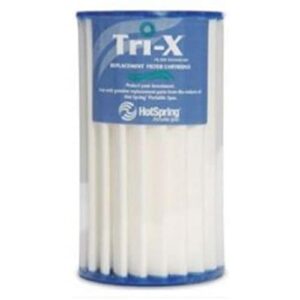 hot spring spas tri-x ceramic cartridge filter single 73250, white
