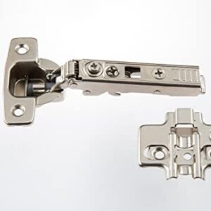 Hushed Hardware 20 Pack Frameless Full Overlay Adjustable Closing Speed Soft Close Cabinet Hinges. Premium Soft Close Hinges for Kitchen Cabinets. Self-Closing Door Hinges for Cabinet Door.