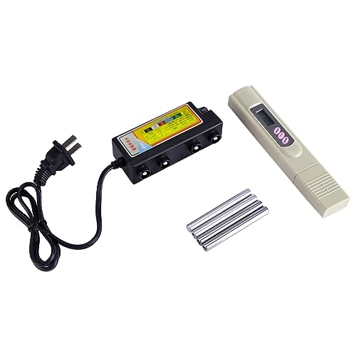 Water Quality Tester Water Quality Testing Electrolysis Iron Bars + Digital TDS Tester Meter for Testing Various Water Sources