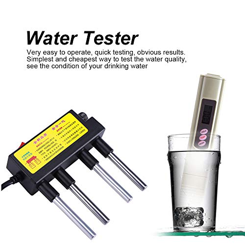 Water Quality Tester Water Quality Testing Electrolysis Iron Bars + Digital TDS Tester Meter for Testing Various Water Sources