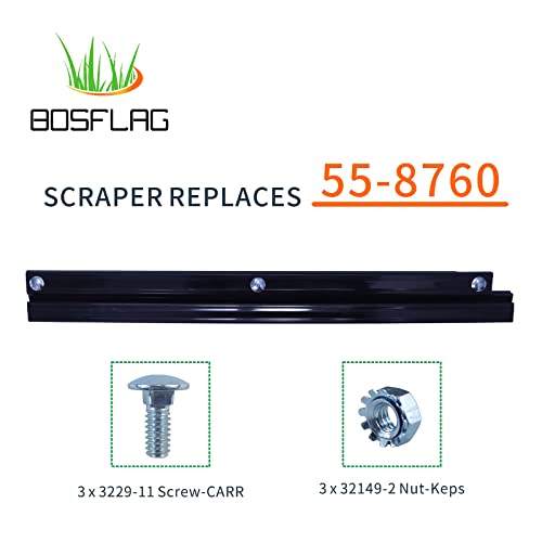 BOSFLAG 99-9313 Snow Paddle Set Replaces 125-1128 55-9250 55-9251 88-0771 with 55-8760 Scraper Hardware Kit for Toro CCR2000 CCR2400 CCR2450 CCR2500 CCR3000 CCR3600 CCR3650 Snowthrowers