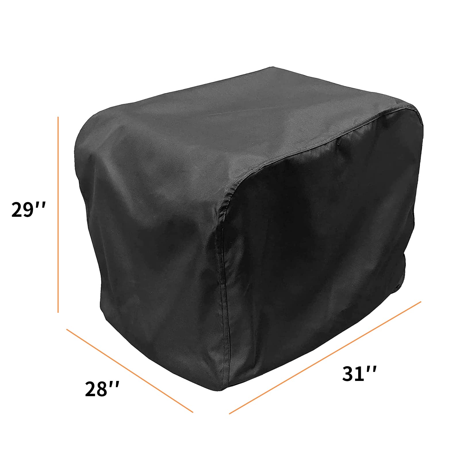 Adamoss Generator Cover for iGen4500 and Predator 3500, Heavy Duty Thicken 600D Polyester with Elastic Drawstring, Weather/UV Resistant (24”L x 18”W x 20”H)