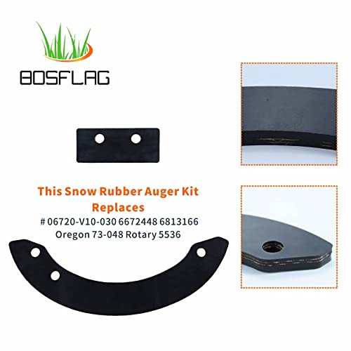 BOSFLAG HS520 Paddles with 22431-V10-013 Belt Replaces Honda 06720-V10-030, 06720-V10-020, 22431-V10-003 for Honda HS520a Paddles, Honda HS720 Paddles, HS520, HS520A, HS520AA, HS720AA 20" Snow Blowers