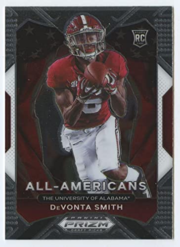 2021 Panini Prizm Draft Picks #186 DeVonta Smith Alabama Crimson Tide All American (Rookie Year Card) NFL Football Card NM-MT