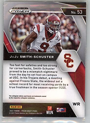 2021 Panini Prizm Draft Picks #53 JuJu Smith-Schuster USC Trojans NFL Football Card NM-MT