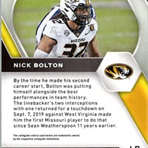 2021 Panini Prizm Draft Picks #148 Nick Bolton Missouri Tigers (RC - Rookie Card) NFL Football Card NM-MT