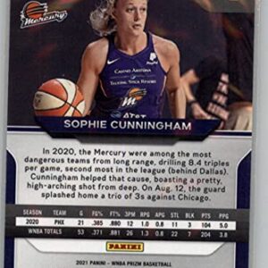 2021 Panini Prizm WNBA #82 Sophie Cunningham Phoenix Mercury Official Basketball Trading Card in Raw (NM or Better) Condition