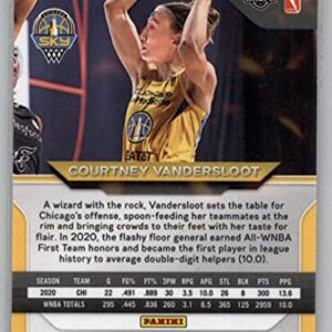 2021 Panini Prizm WNBA #10 Courtney Vandersloot Chicago Sky Official Basketball Trading Card in Raw (NM or Better) Condition