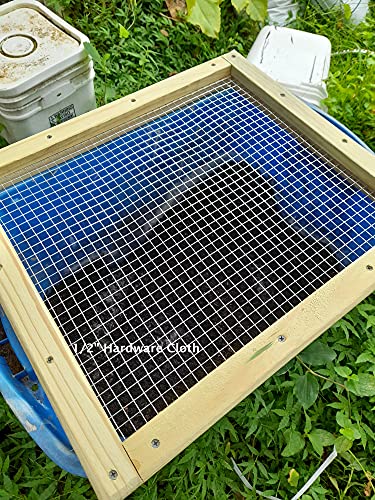 Soil sifter, 1/2" hardware cloth, great for sifting soils with large rocks