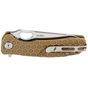 Western Active Honey Badger Knife - Flipper Leaf Pocket Knife, EDC Knife, Knife with 3.63" Blade, Fiberglass-Reinforced Nylon Handle, & Reversible Pocket Clip, 3.8oz - Leaf Blade Large