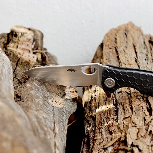 Honey Badger Leaf Pocket Knife for Men and Women - Folding Pocket Knife with Clip, Mini Folding Knife, Multitool Knife, Outdoor Camping Knife, Small Pocket Knife, Lightweight Pocket Knife - Medium Tan