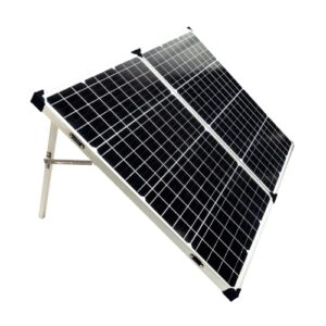 lion energy folding solar panel 100 watt 12 volt for rv, off-grid, camping, travel