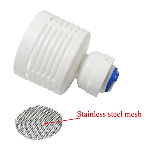 PZRT Water Filter POM Plastic Replacement Filter 1/4" For Pump And Water Sprayer Misting System