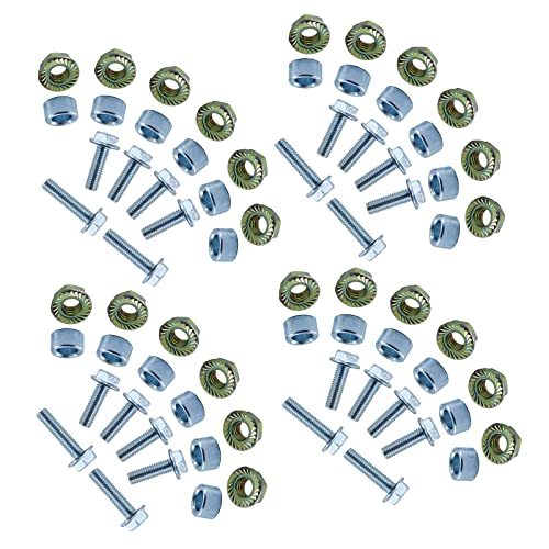 BOSFLAG Hardware Kits Replaces 95701-06020-08 95700-06025-08 72555-730-000 90114-SA0-000 Screw & Nuts for Honda HS35 A Snowblower Paddle