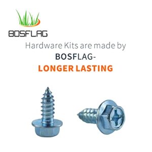 BOSFLAG 20 Pack 1/​4-​14 x 5/8 Hex Washer Self Tapping Screws Replaces MTD 710-0896, 710-0776, 710-0776A, 7100776, 7100776A, 7100896, 910-0896 for Ryobi MTD Series Snow Blowers