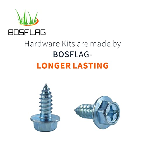 BOSFLAG 20 Pack 1/​4-​14 x 5/8 Hex Washer Self Tapping Screws Replaces MTD 710-0896, 710-0776, 710-0776A, 7100776, 7100776A, 7100896, 910-0896 for Ryobi MTD Series Snow Blowers