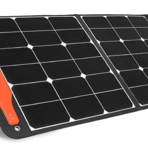 SOLAR POPO 100W Portable Solar Panels Foldable Solar Panel Charger US Solar Cells with USB Outputs for Power Station Generator Phones Tablets Outdoor Camping RV Trips Adventures