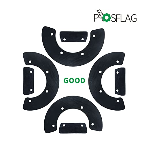 POSFLAG HS35 Snowblower Paddles with Hardware Kit Replaces Honda 72521-730-003, 72552-730-003, 1003375, 1003391 for Honda HS35 A Snow Blowers, Honda HS35 Snowblower Parts, Honda HS35 Paddles