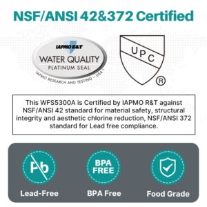 ICEPURE Under Sink Water Filter System, 3 Years or 22K Ultra High Capacity, NSF/ANSI 42 Certified, Direct Connect Under Counter Drinking Water System, 0.5 Micron, with an Extra Replacement Filter