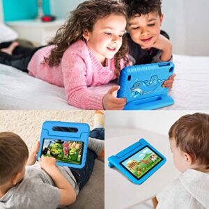AOCWEI 2023 Kids Tablet, 7 inch Android Tablets for Kid Toddler with 32GB ROM 128GB Expand, WiFi 6, Parental Control, IWAWA Pre-Installed, Cute Kid-Proof Case, Bluetooth 5.0, Learning (Blue)