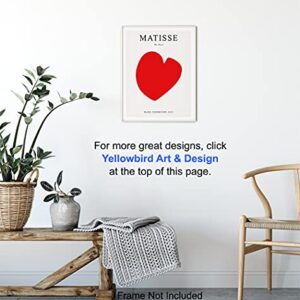 Matisse Wall Art Poster Decor - 8x10 Mid Century Modern Minimalist Print - Contemporary Gallery Wall Art - Abstract Gifts for Women - Aesthetic Museum Pictures - Bedroom Living Room - Henri Matisse