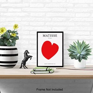 Matisse Wall Art Poster Decor - 8x10 Mid Century Modern Minimalist Print - Contemporary Gallery Wall Art - Abstract Gifts for Women - Aesthetic Museum Pictures - Bedroom Living Room - Henri Matisse