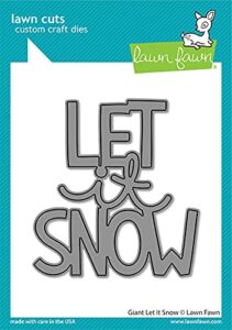 lawn fawn giant let it snow die (lf2695)