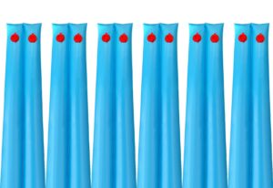 poolzilla 8-foot heavy duty double chamber water tube for swimming pool winter covers - 6 pack