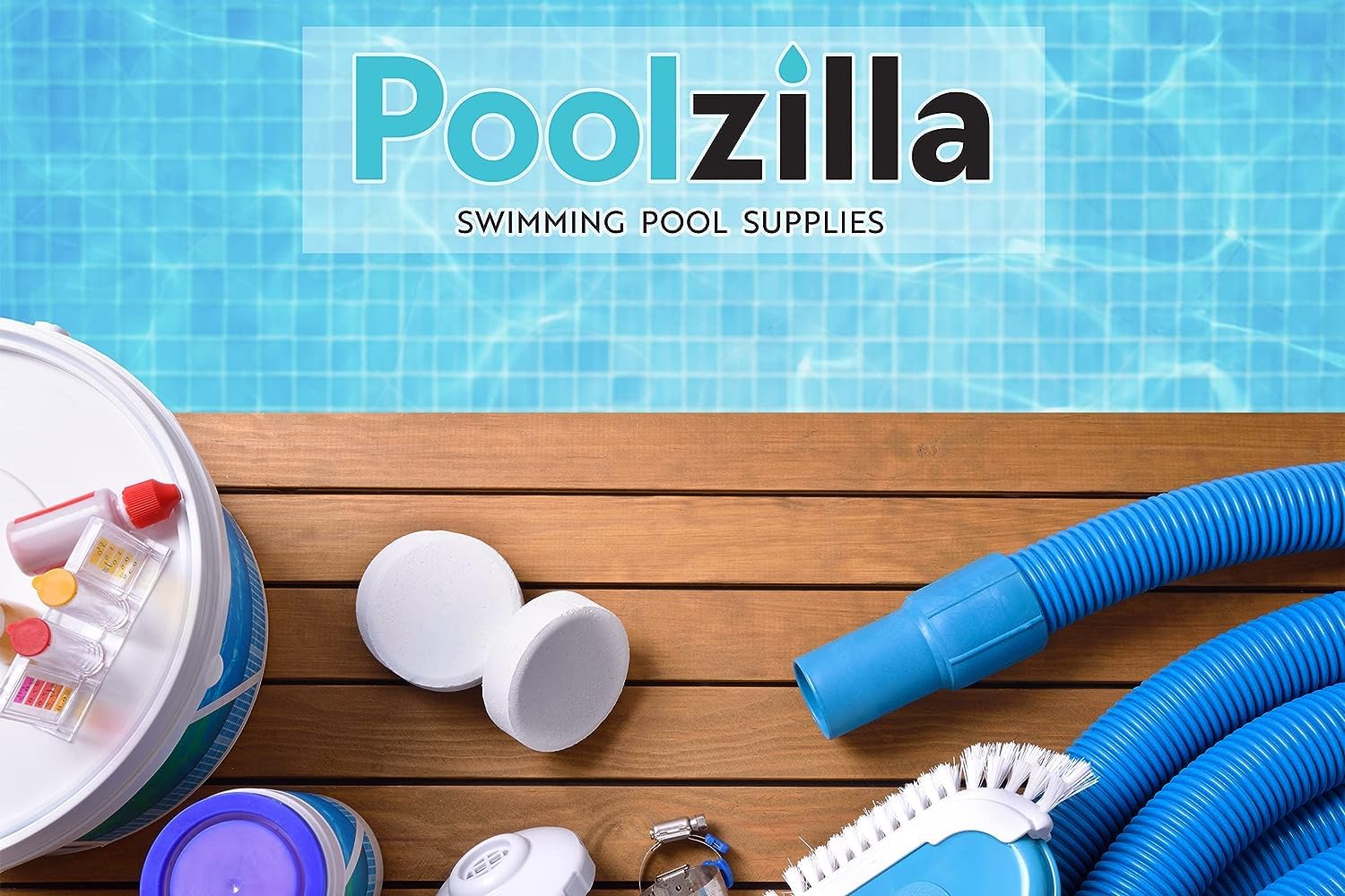 Poolzilla 8-Foot Heavy Duty Double Chamber Water Tube for Swimming Pool Winter Covers - 6 Pack