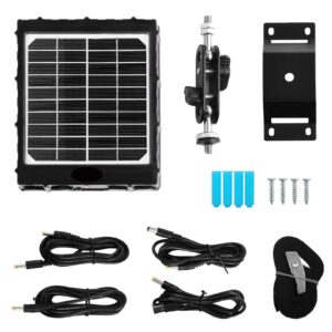 X-TRACKER Trail Camera Solar Panel: Universal Solar Battery Charger - 12v | 9v | 6v dc Solar Panel for Game Cam