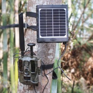 X-TRACKER Trail Camera Solar Panel: Universal Solar Battery Charger - 12v | 9v | 6v dc Solar Panel for Game Cam