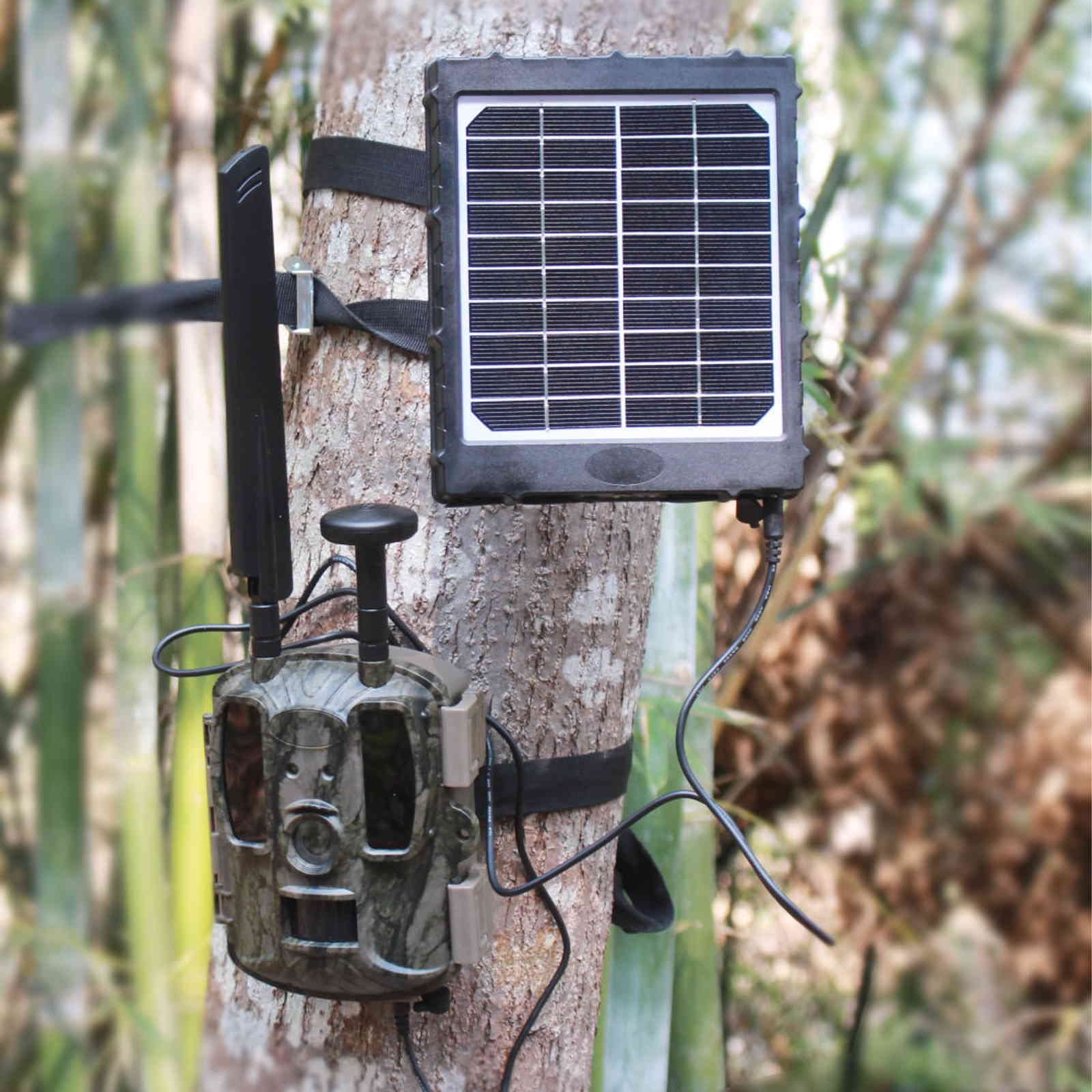 X-TRACKER Trail Camera Solar Panel: Universal Solar Battery Charger - 12v | 9v | 6v dc Solar Panel for Game Cam