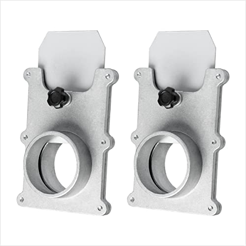 POWERTEC 70134-P2 2-1/2-Inch Aluminum Blast Gate for Dust Collector, Dust Collection Fittings - 2 PK