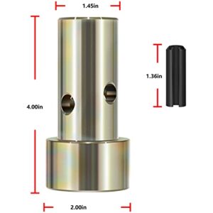 2 Pairs of Cat 1 Quick Hitch Adapter Bushings Set for Category I 3-Point Tractors Use with Quick Hitch System