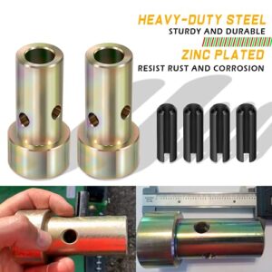 2 Pairs of Cat 1 Quick Hitch Adapter Bushings Set for Category I 3-Point Tractors Use with Quick Hitch System