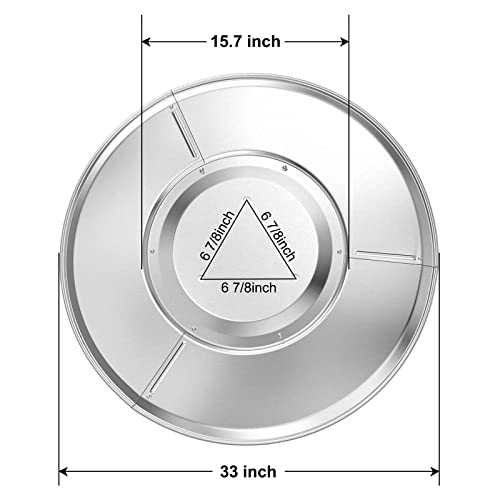 BLIKA Patio Heater Reflector Shield, Outdoor Heaters Replacement Dome Part, Heater Top Reflector Shield