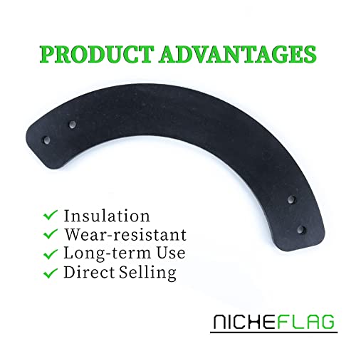 NICHEFLAG 753-04472 Auger Kit Replaces MTD 753-04472 MTD, Auger Replacement Rubber 753-04472 Kit, 753 04472, 735-04032, 735-04033 for Troy-Bilt Squall 2100, 210, 521, 721, 5521 Snow Throwers